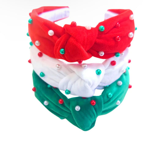 PREORDER Beaded Christmas Headband Collection