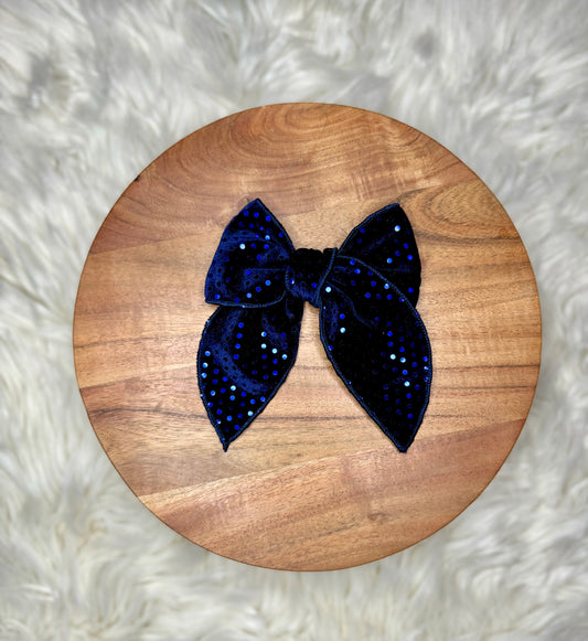 Blue Sequin Adalie