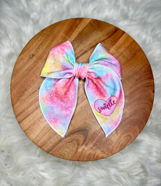 Rainbow Swiftie Shimmer Bow