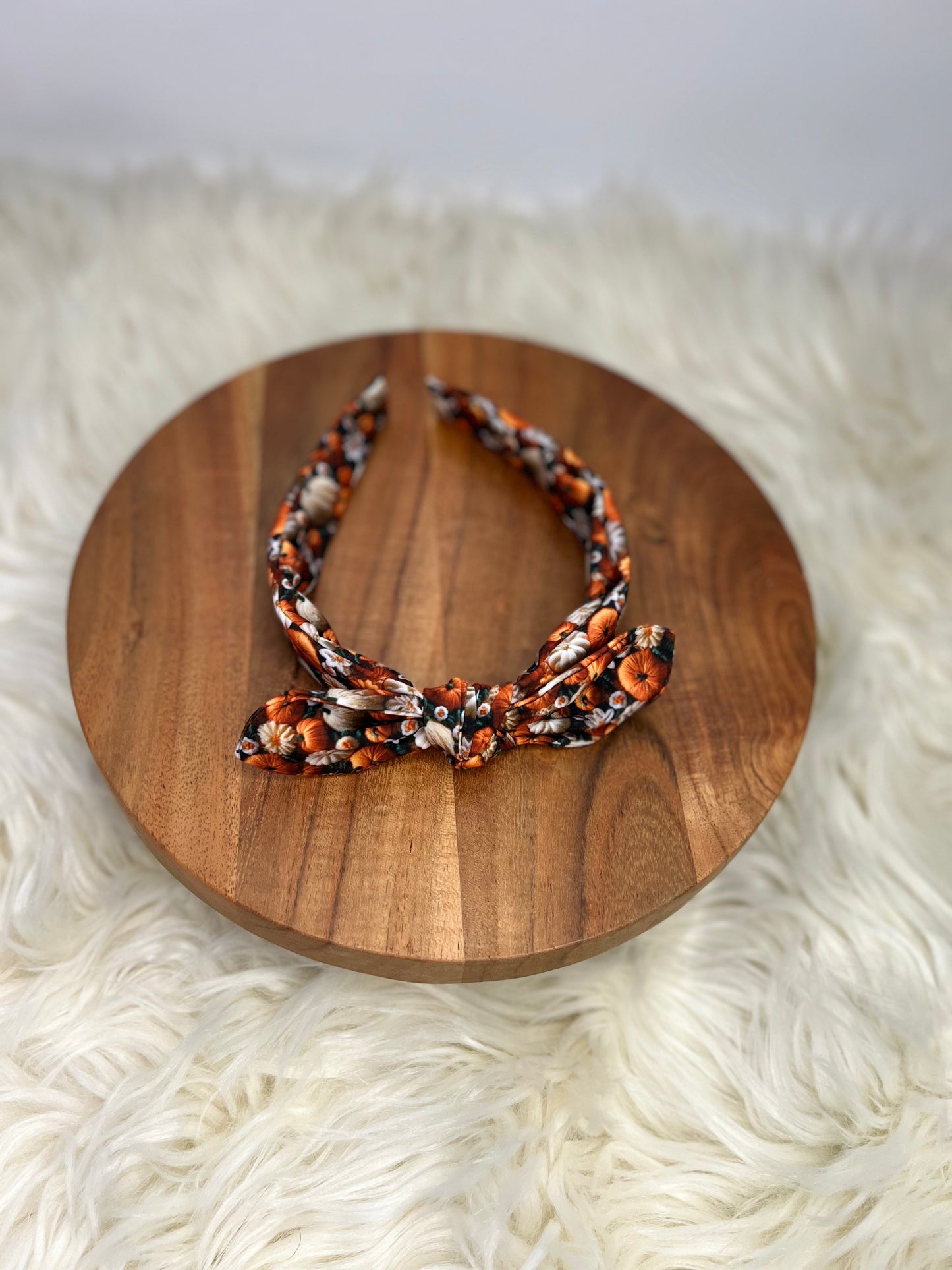 Faux Embroidery Pumpkin Jeanne Headband