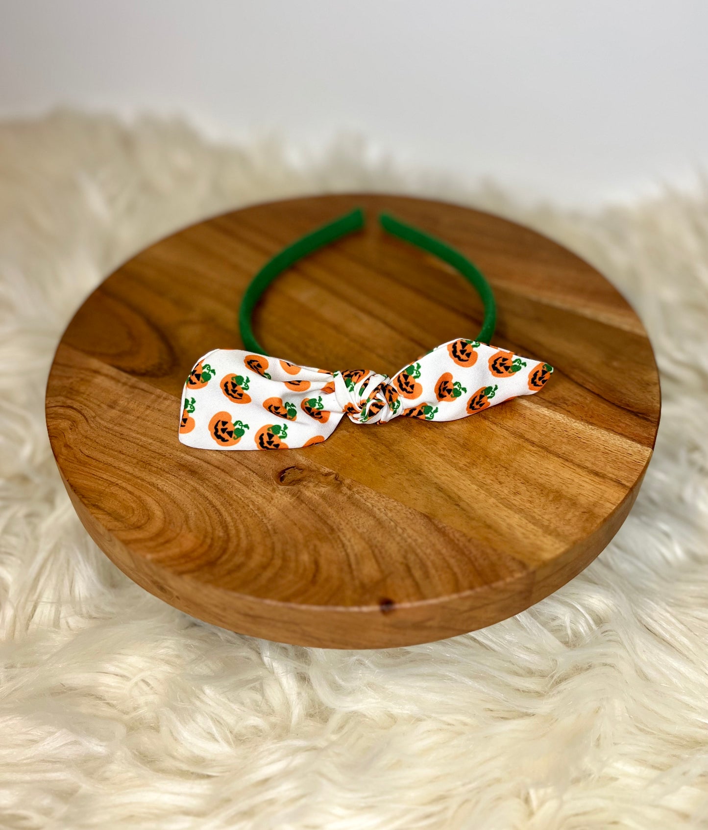 Pumpkin Bow Headband