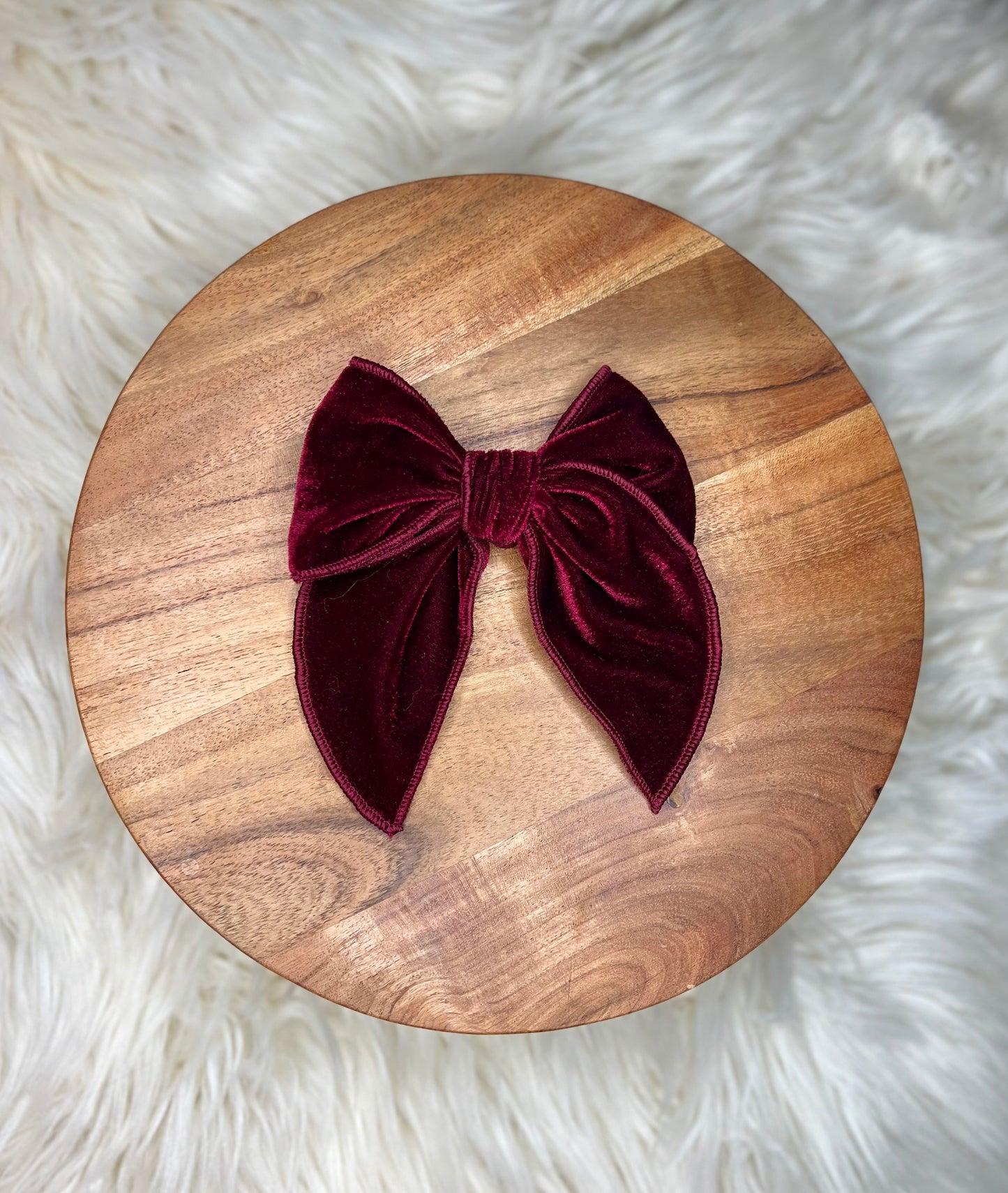 Cranberry Double Sided Velvet Adalie