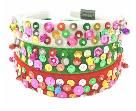 PREORDER Sequin Jingle Bells Headband Collection