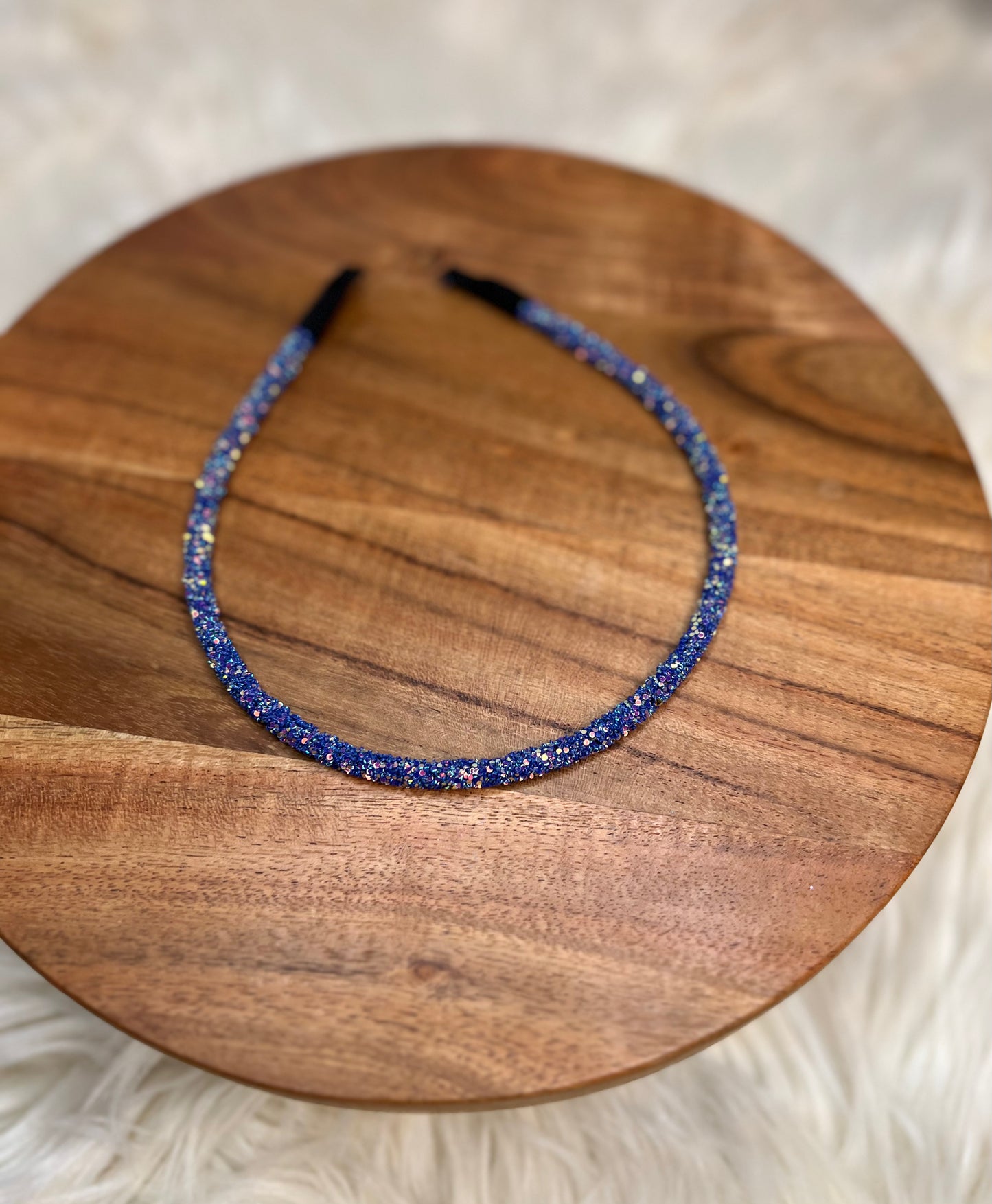 Dark Blue Miranda Glitter Headband