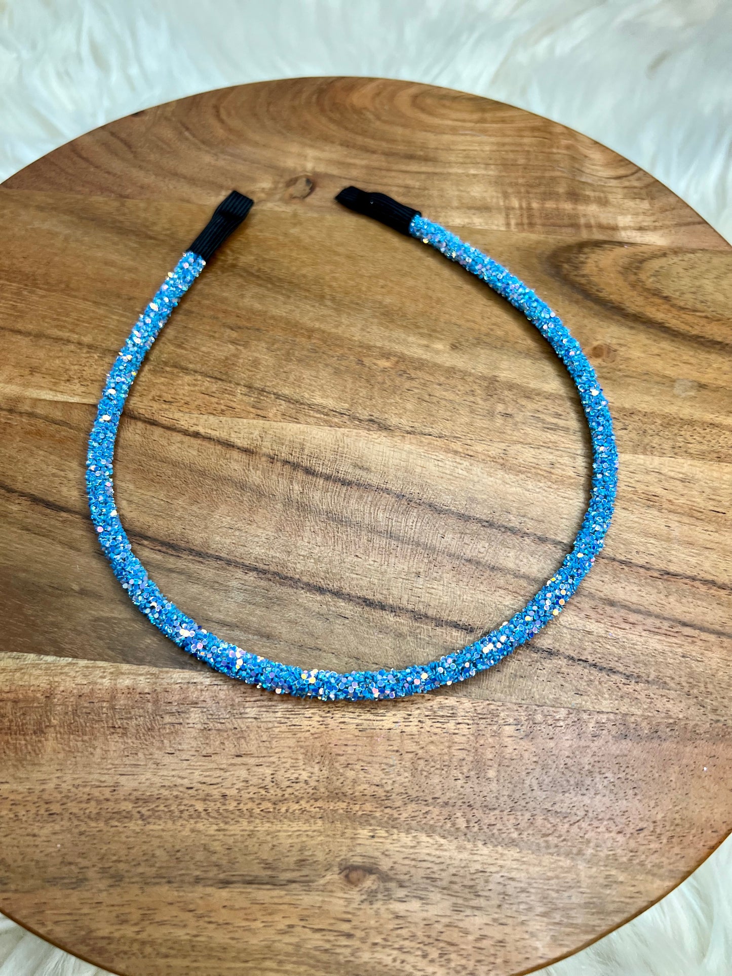 Light Blue Miranda Glitter Headband